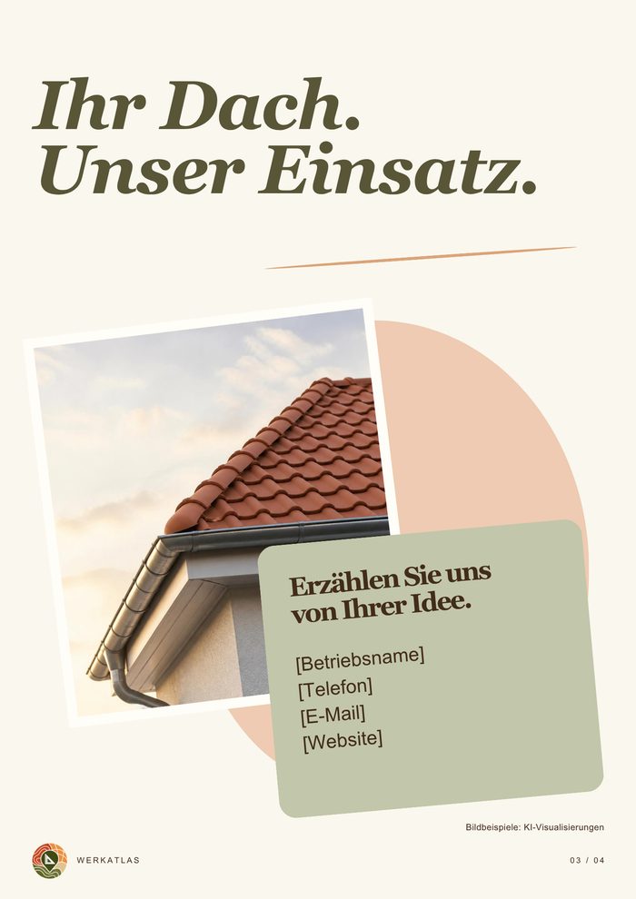 Dachdeckerei-Mappe, Seite 3: Kontakt