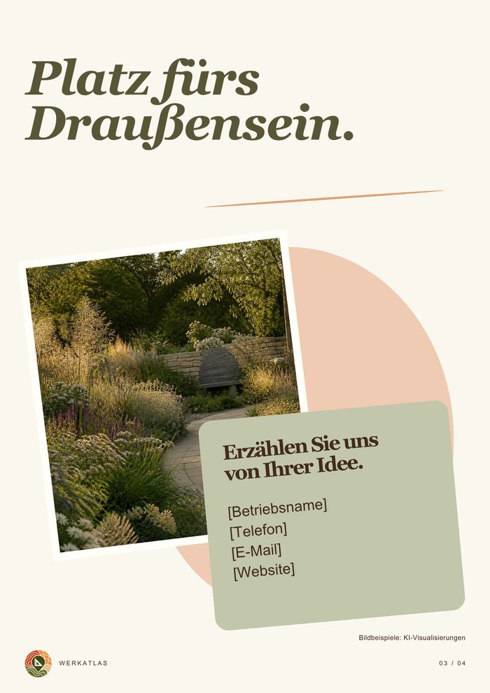 Garten- und Landschaftsbau-Mappe, Seite 3: Kontakt