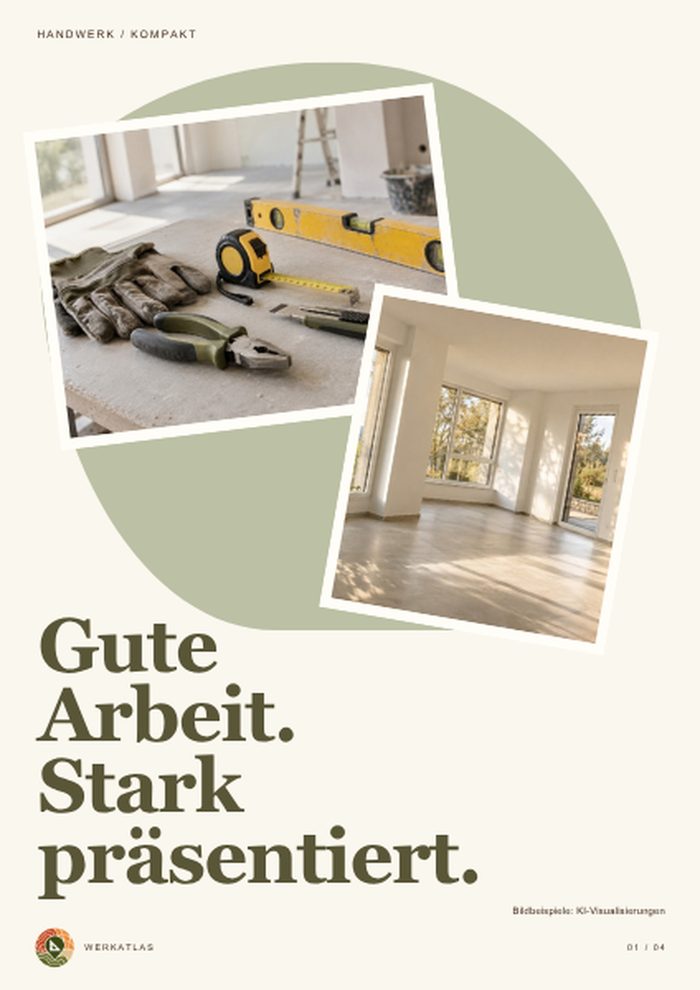 Handwerk-Mappe, Seite 1: Titel